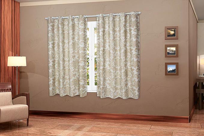 Corta luz cortina para varão com ilhós - WMenegatti