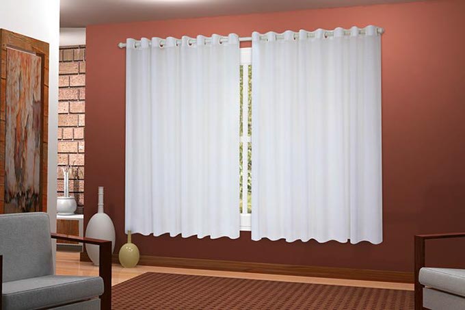 Xangai cortina para varão de ilhós - WMenegatti